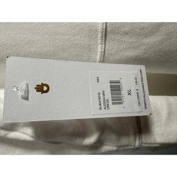 Spiritual Gangster Women's Alessia Mini Dress White - XL - Picture 6 of 8